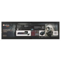 Клавиатура и мышь комплект Intro GXZ770 проводной игровой 1200-3600dpi + коврик
