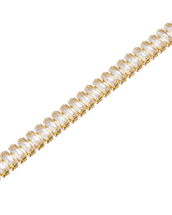 Колье багетные цирконы, золото