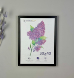 Фоторамка пластиковая 30х40 см, черный, без фактуры, арт. 3040.119411
