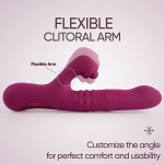 Фиолетовый вибратор-кролик 23,9см Selove ComePlay Dual Stimulation Vibrator Purple