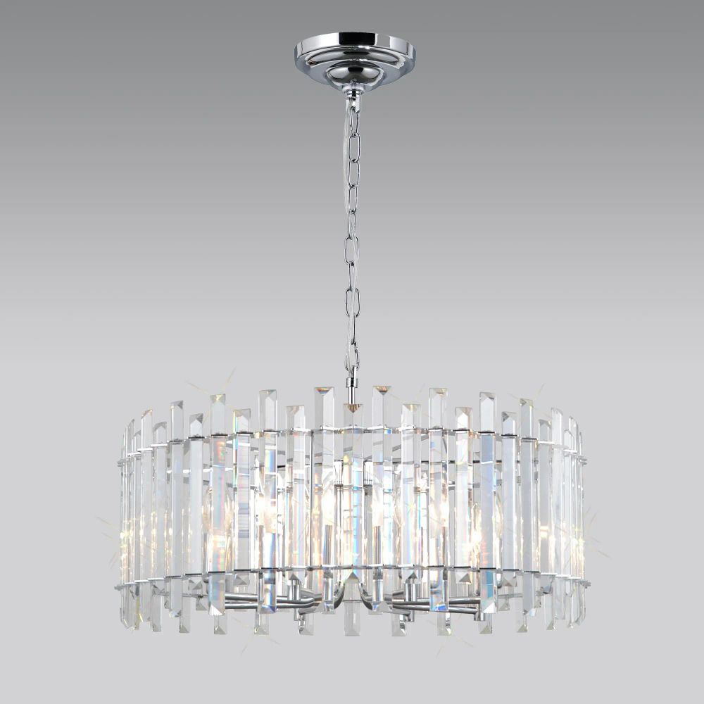 Citilux Ингвар CL334181 Люстра подвесная хрустальная Хром