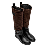 Кожаные офицерские сапоги See By Chlo\u00e9 - коричневый(SB43015A 20046)