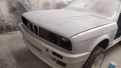 BMW E30 Mtech2 Передний бампер (Реплика "Стекловолокно")