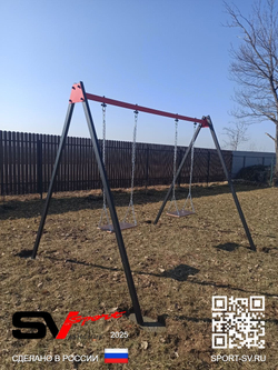 Монтаж уличных качелей Sv Sport