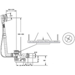 Слив-перелив Villeroy&Boch U90950461 полуавтомат Хром