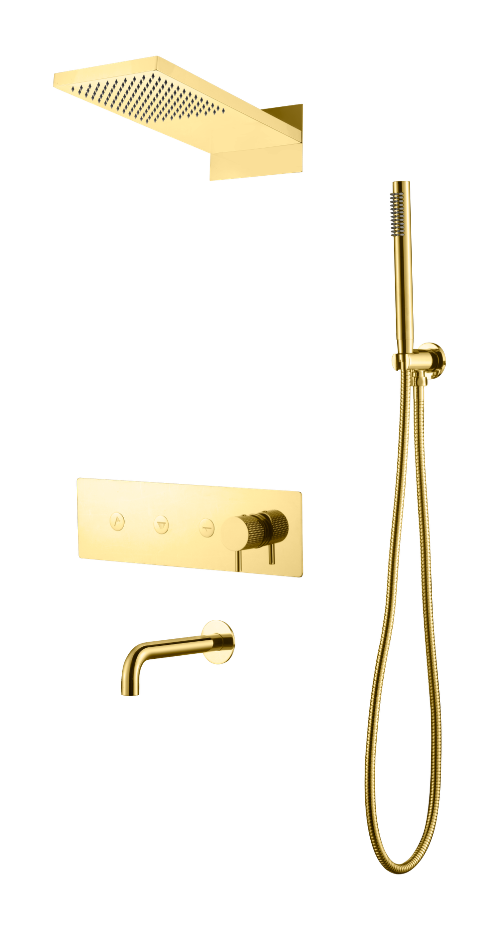 Boheme Душевая система с изливом Boheme Fusion Gold