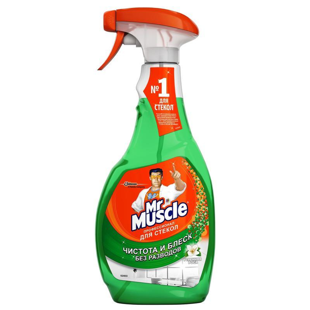 Mr Muscle для стекол с нашатырным спиртом 750 мл