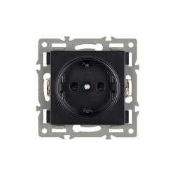 Механизм электрической розетки SCT-MEU1-PL-BK (250V, 16A) (Arlight, -) 043731