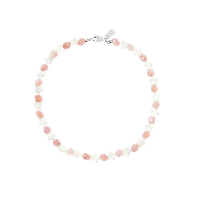 Колье Леденцы – Бежевое