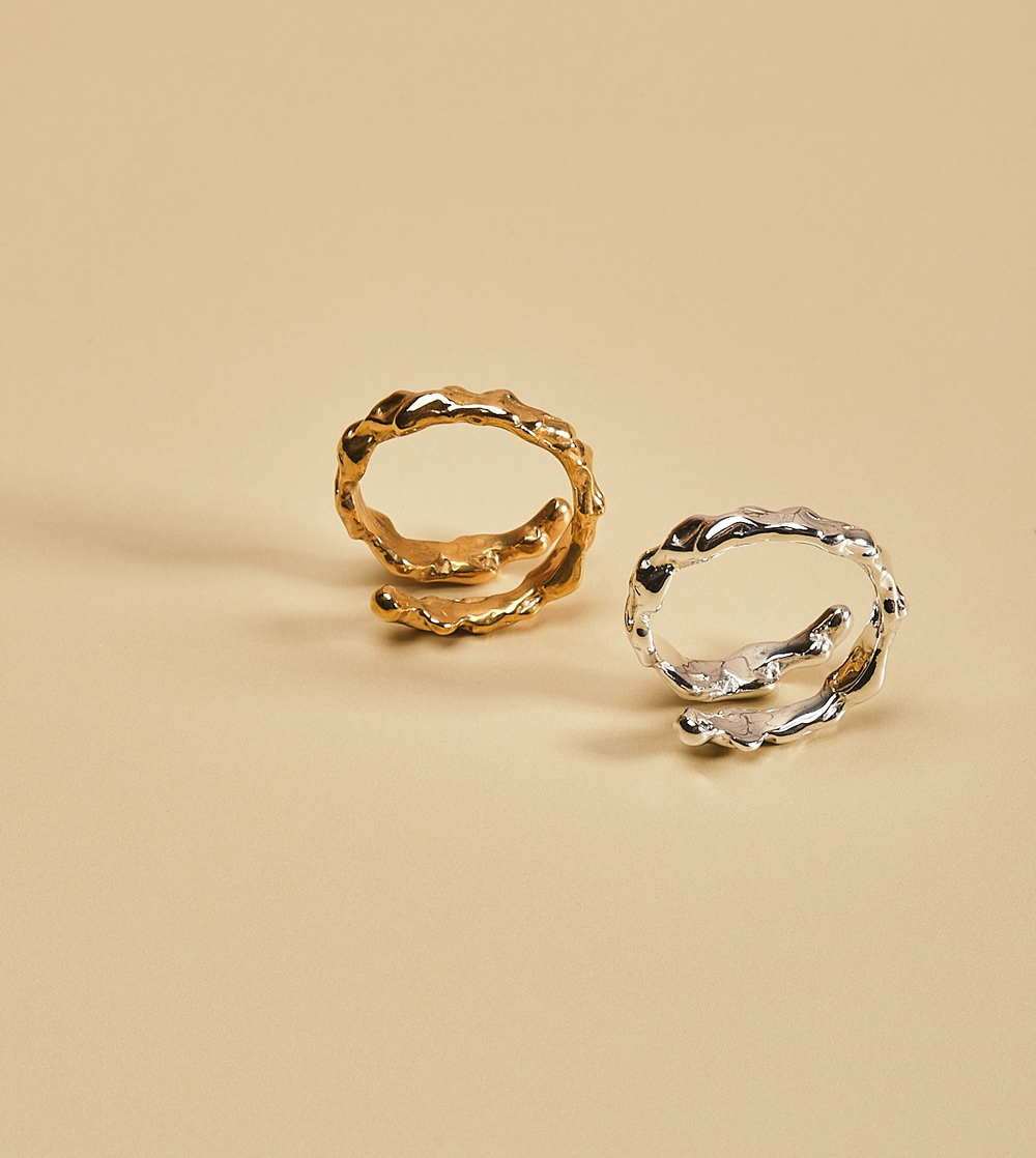 кольцо карамель разъемное