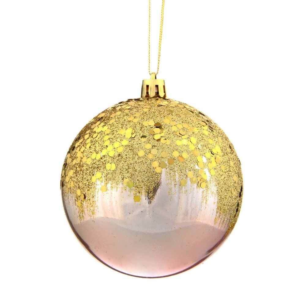 GAEM Набор из 12шт Украшение новогоднее Шар "Золотое напыление", D9 см, L44 W33 H11 см
