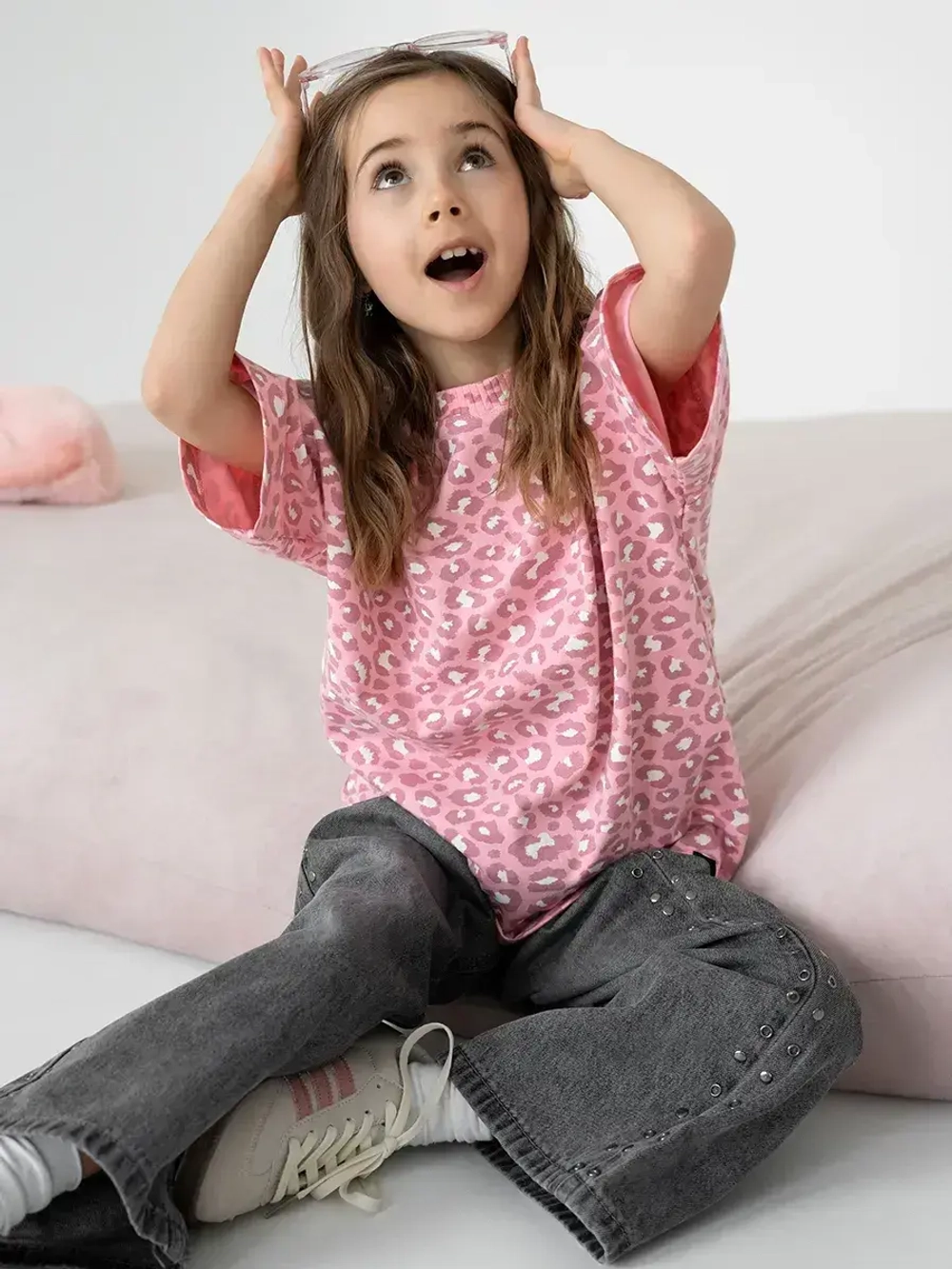 Футболка для девочки розовая