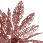 Ветка декоративная «Сказочный листопад» 25 см, Розовое золото