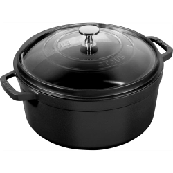 STAUB Стеклянная крышка 26 см, черный