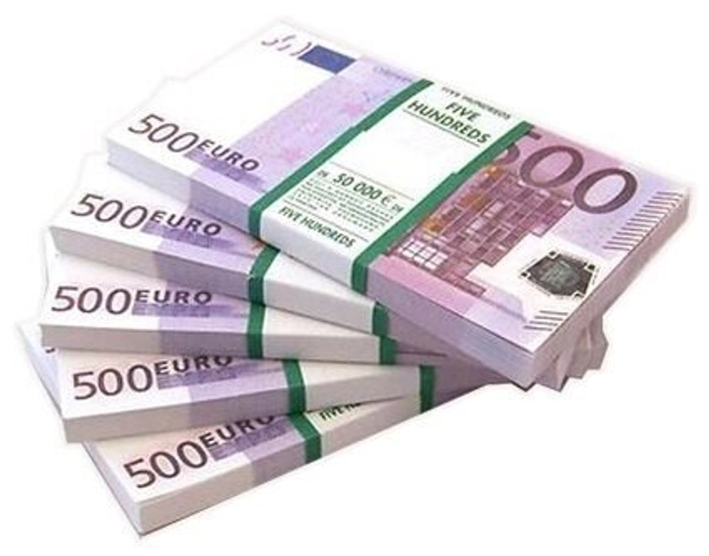 Пачка сувенирные деньги 500 евро
