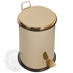 Ведро мусорное  с педалью  11л., 26xH40см Migliore Complimenti ML.COM-50.108 золото