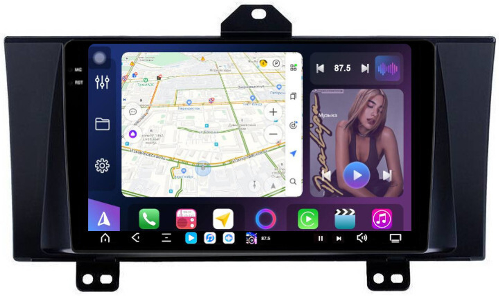 Магнитола для Honda Elysion 2004-2013 - FarCar XXL3040M монитор 9.5" 2K QLED на Android 14, TS20, 8+256Гб, CarPlay, 4G SIM-слот