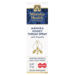 Manuka Health, Медовый спрей для горла Manuka с прополисом, MGO 400+, 0,67 жидк. унц.