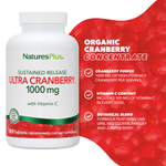 NaturesPlus, Ultra Cranberry™, таблетки с длительным высвобождением, 180 таблеток
