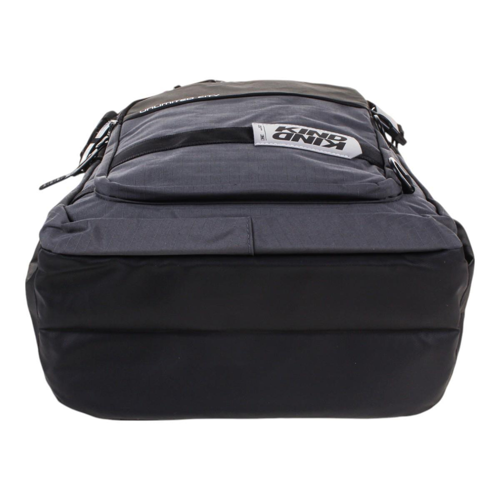 Рюкзак молодежный 51*30*20 см, 2 отделения, с брелоком, чёрно-серый