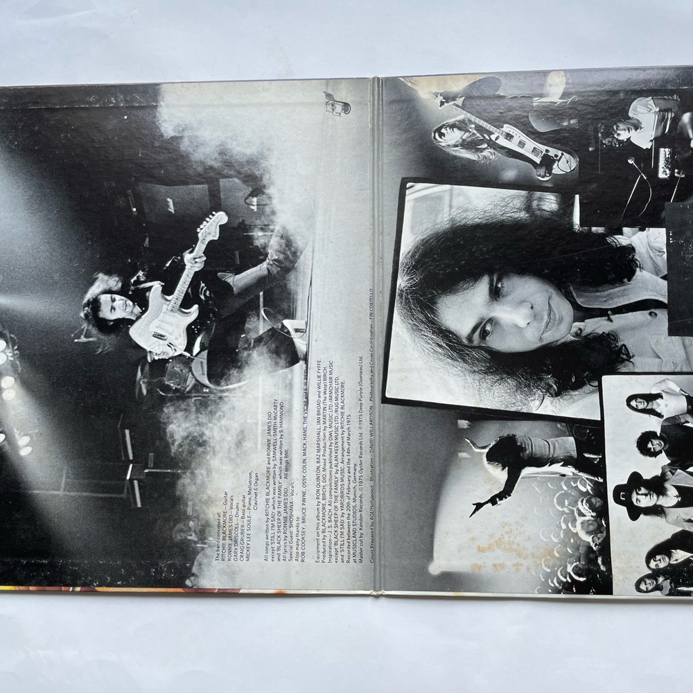 Винтажная виниловая пластинка LP Rainbow Ritchie Blackmore's Rainbow (Япония 1978) (Без Оби)