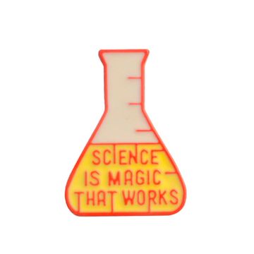 Значок металлический на одежду/Пин.  Science