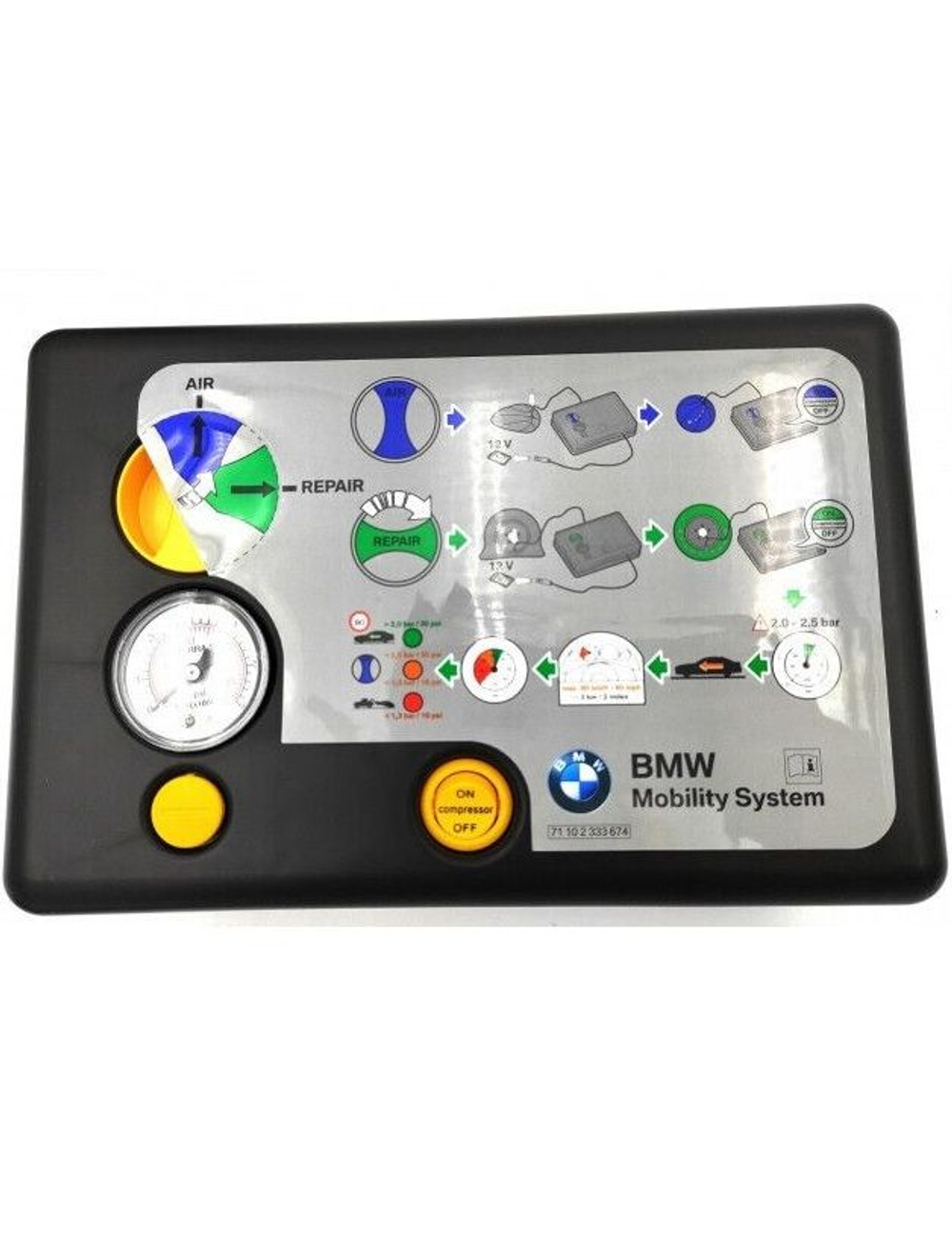 Аварийный комплект для шин BMW (мобильный комплект компрессора для шин)