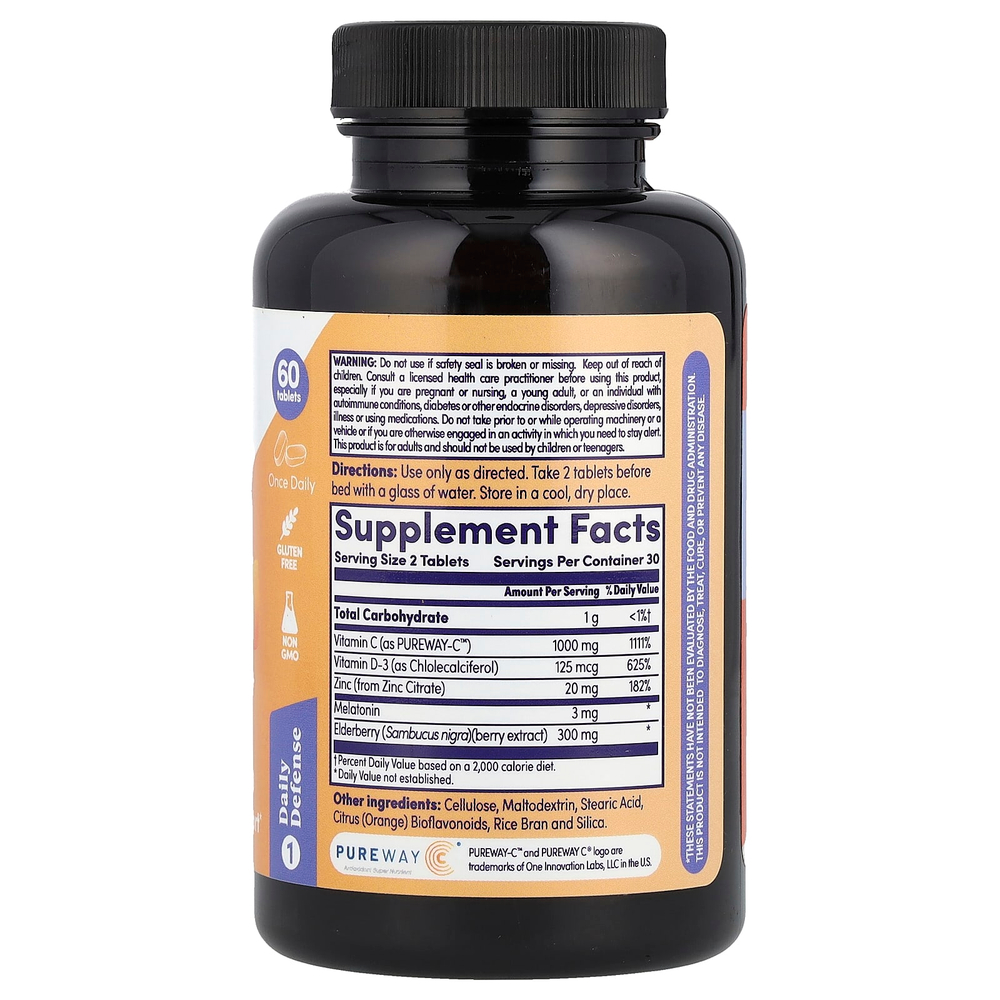 Zand, Immunity, Super C + PM, с цинком / витамином D3, 60 таблеток