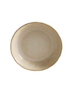 Zara Home тарелка глубокая из каменной керамики, цвет кремовый, 23 см