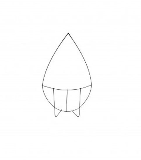 Ритуальный каркас-капля 1ВК (530/320).