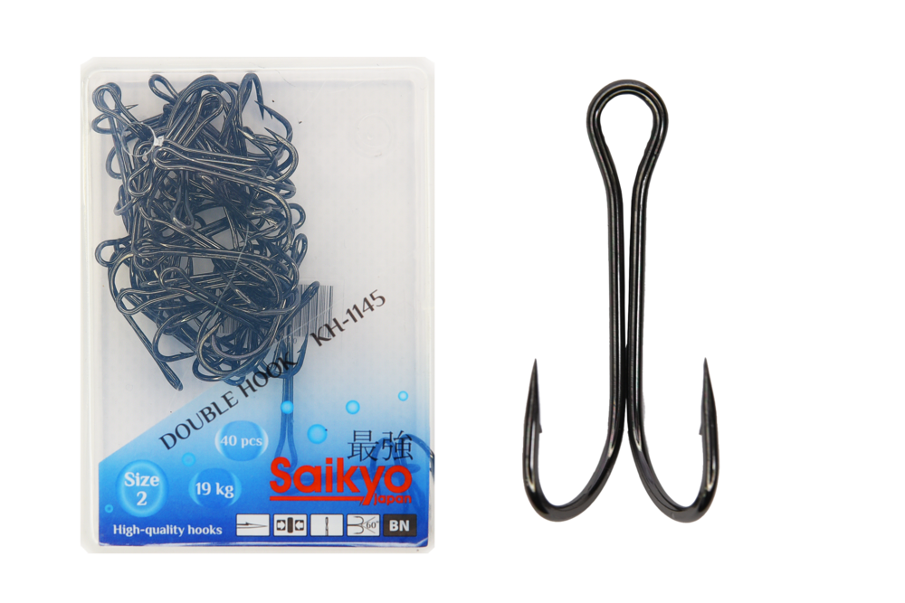 Крючки Saikyo двойн. KH-1145  № 2 BN (40шт)