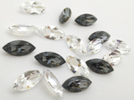 evoli 4228 Navette Fansy Stone - Silver Night