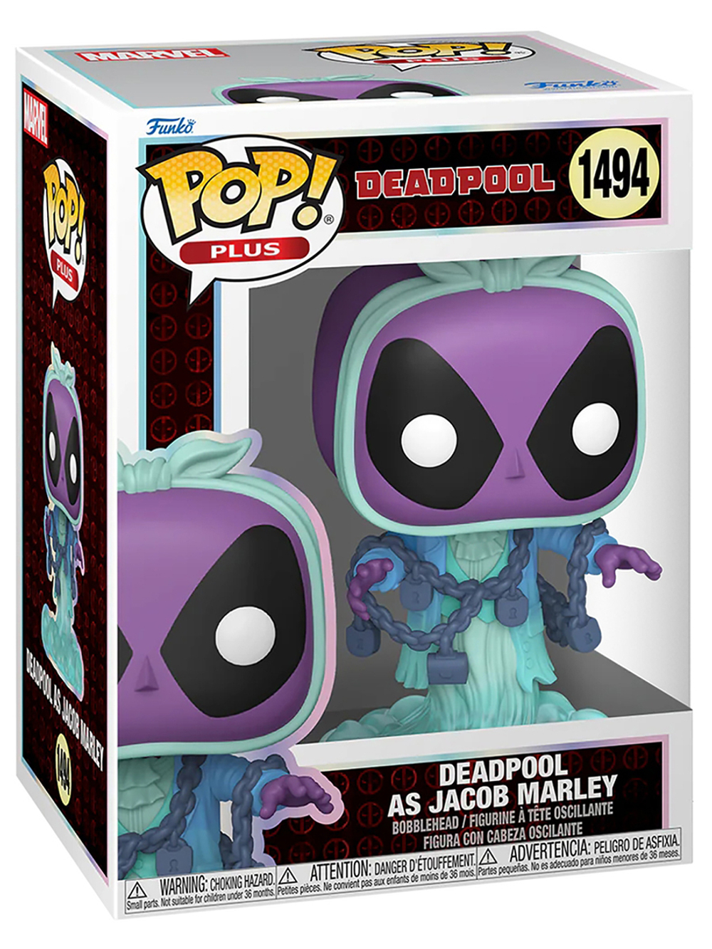 Фигурка Funko POP! Plus Bobble Marvel Deadpool Lit Cls Deadpool As Jacob Marley (1494) 83987