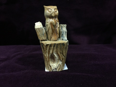 "Сова на пне", фигурка