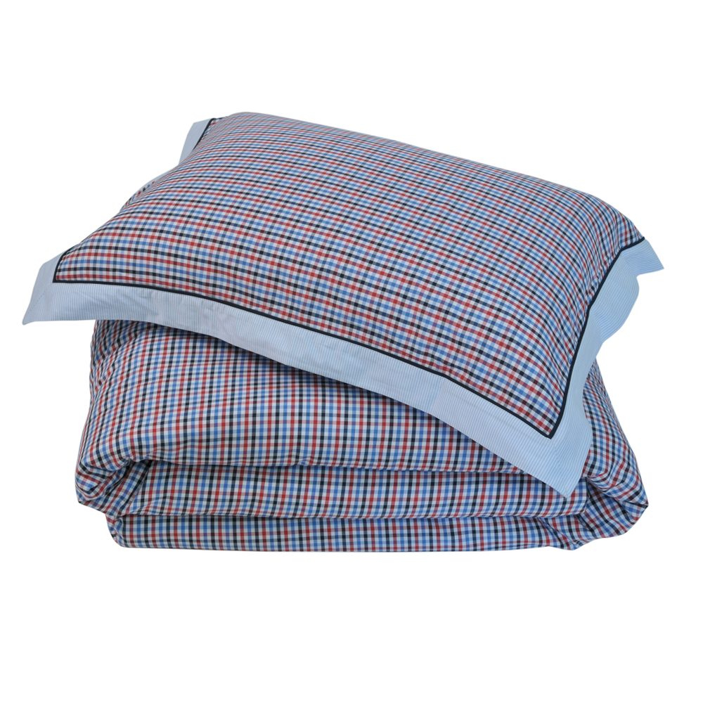 Постельное белье 2 спальное евро макси Casual Avenue Richmond бело-синее