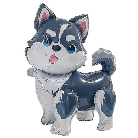 Объемный шар "Собачка Хаски"