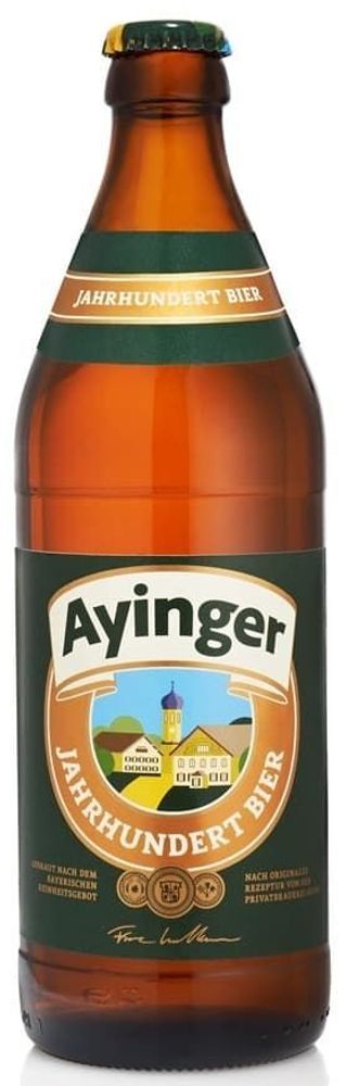 Пиво Аингер Столетнее / Ayinger Jahrhundert Bier 0.5л - 20шт