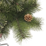 Ёлка «Зимушка» 120 см, леска, шишки, золотое напыление (110 веток) (SZ802GA-120)