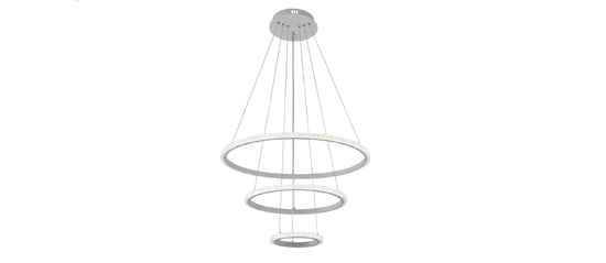 Подвесная светодиодная люстра 120W 3000К-6000K 6388/3 WHT белый Profit Light.