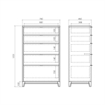 Высокий комод Case CS024