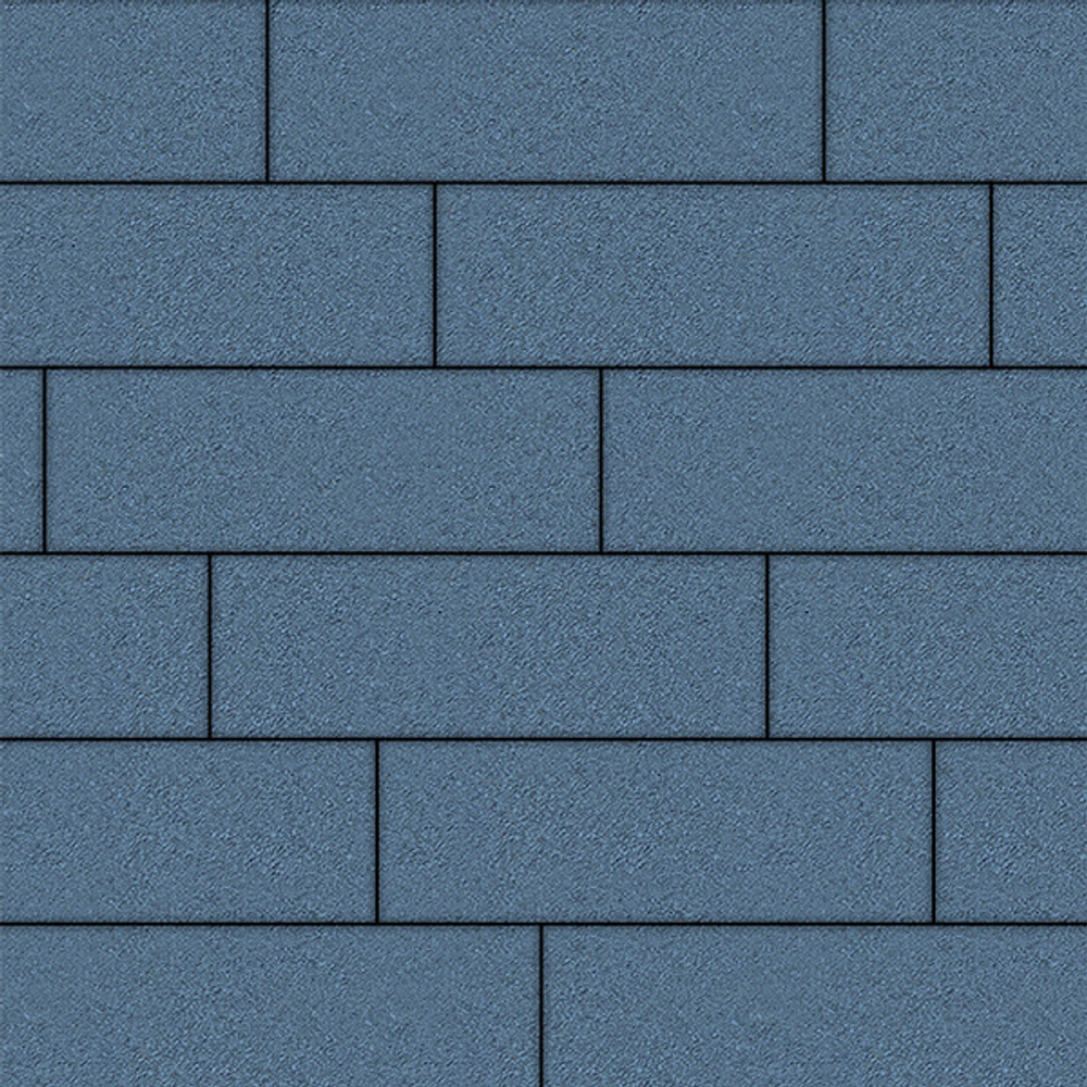 Тротуарная плитка ПРЯМОУГОЛЬНИК 750х250 мм - Стандарт Синий