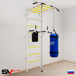Шведская стенка Sv Sport 5402 (Турник рукоход/Брусья/Канат/Цепь/Мешок 22кг)