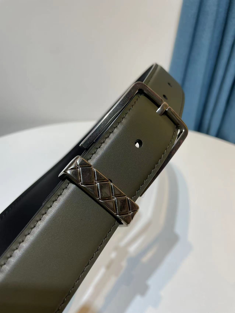 Ремень из мягкой итальянской телячьей кожи