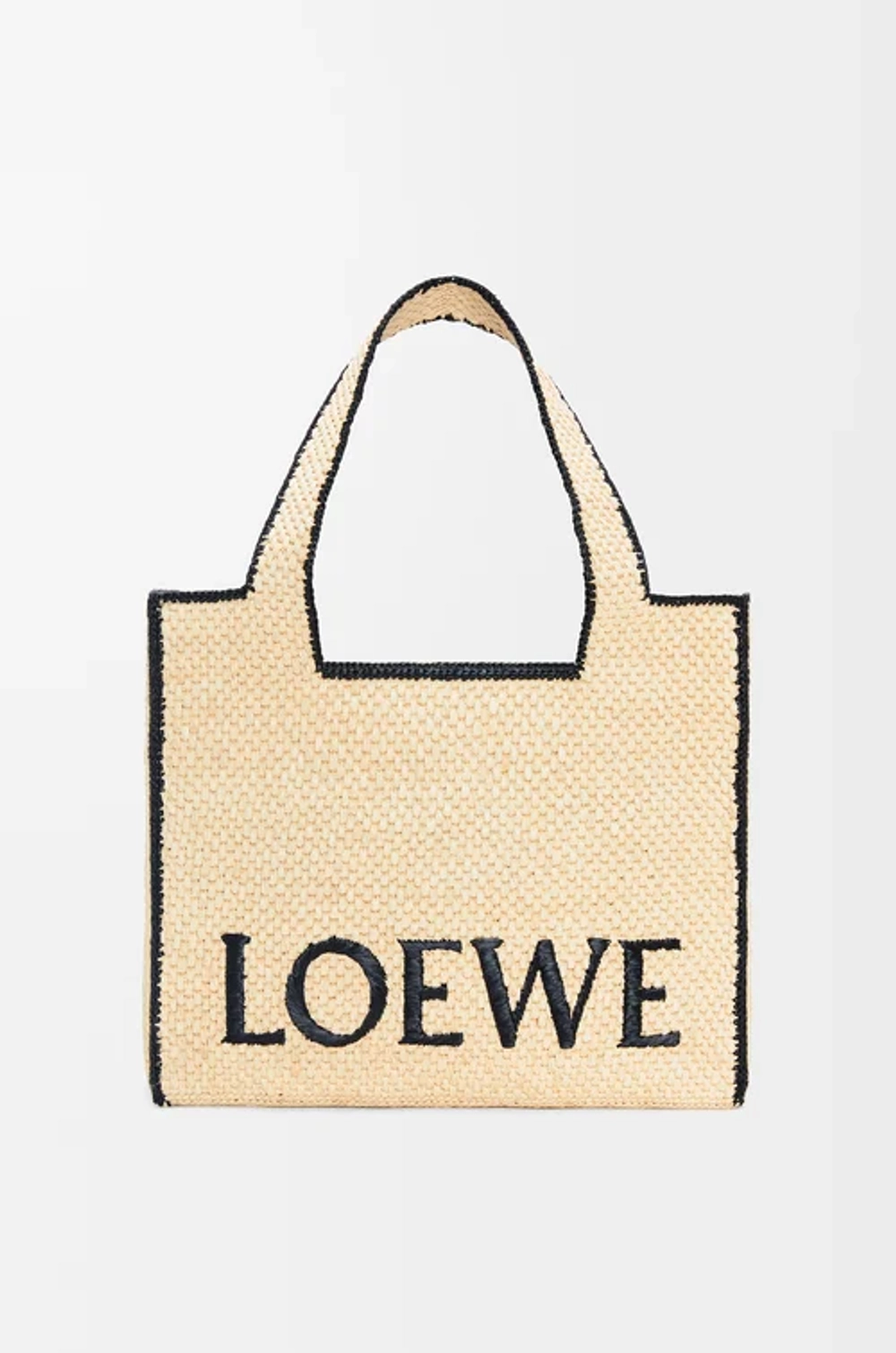 Loewe Маленькая сумка-тоут Font из рафии, натуральный