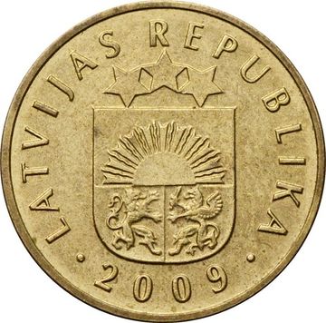 5 сантимов 2009 Латвия