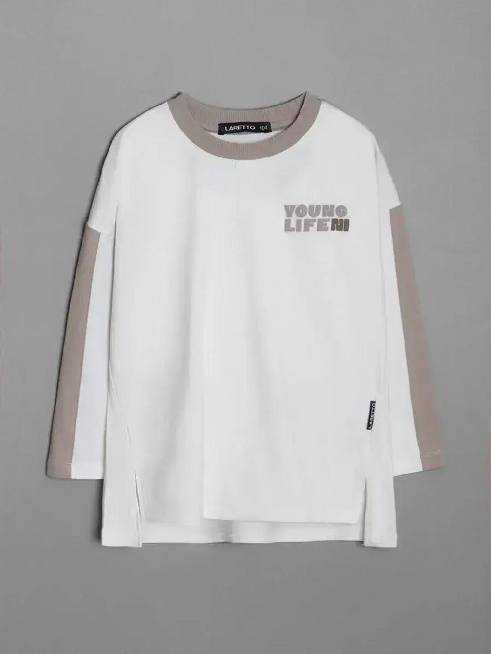 Лонгслив для девочки оверсайз