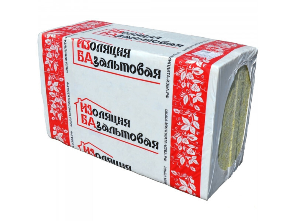 Утеплитель ИЗБА ФАСАД ВС 1000*600*100мм( 1,8м2-0,18м3)
