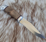 Кованый нож НС-34 А Поединок (40Х10С2М) гравировка, алюминиевые вставки (Златоуст)