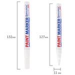 Маркер-краска лаковый (paint marker) 2 мм белый нитро-основа алюминиевый корпус BRAUBERG PROFESSIONAL PLUS (12 штук в упаковке)