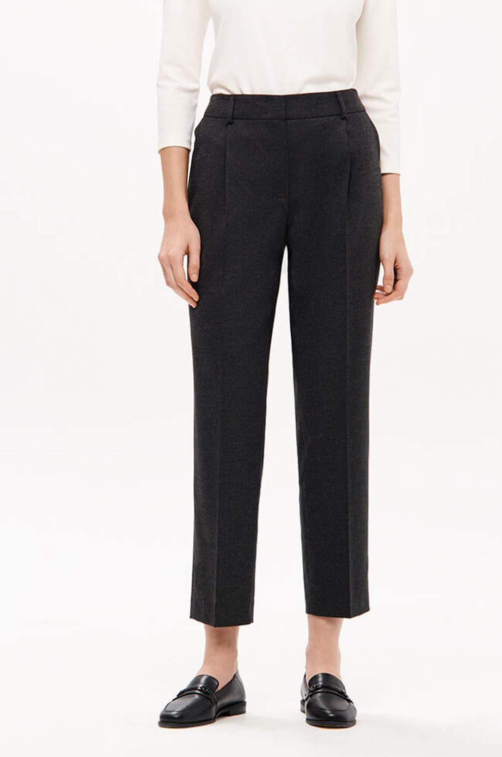 31197 Брюки женские (темно-серый)